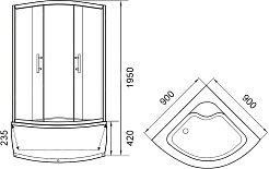 Parly Душевой уголок Z900 – фотография-2